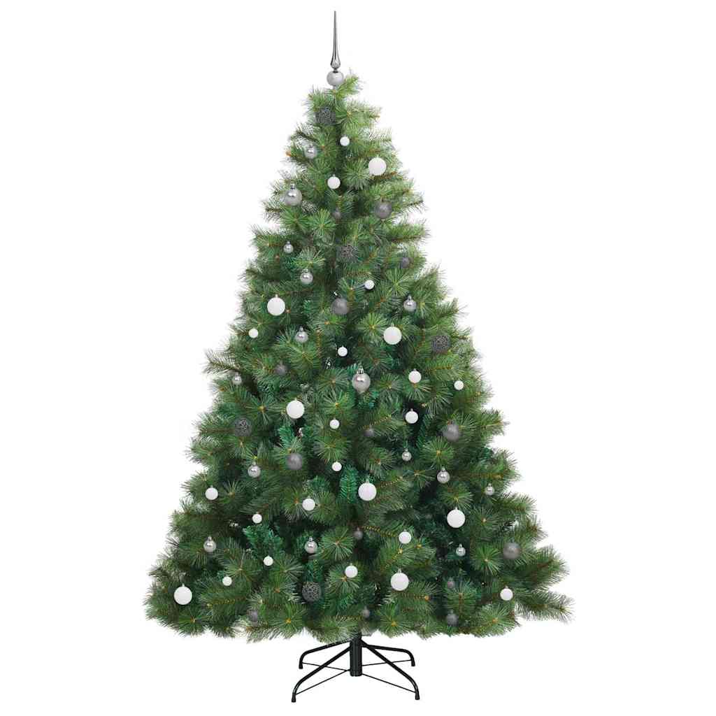Mű karácsonyfa 300 LED-del állvánnyal Zöld 240 cm PE és PVC