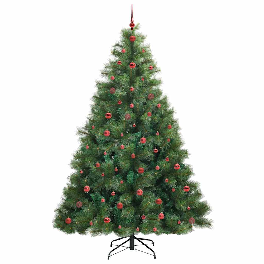 Mű karácsonyfa 300 LED-del állvánnyal Zöld 240 cm PE és PVC