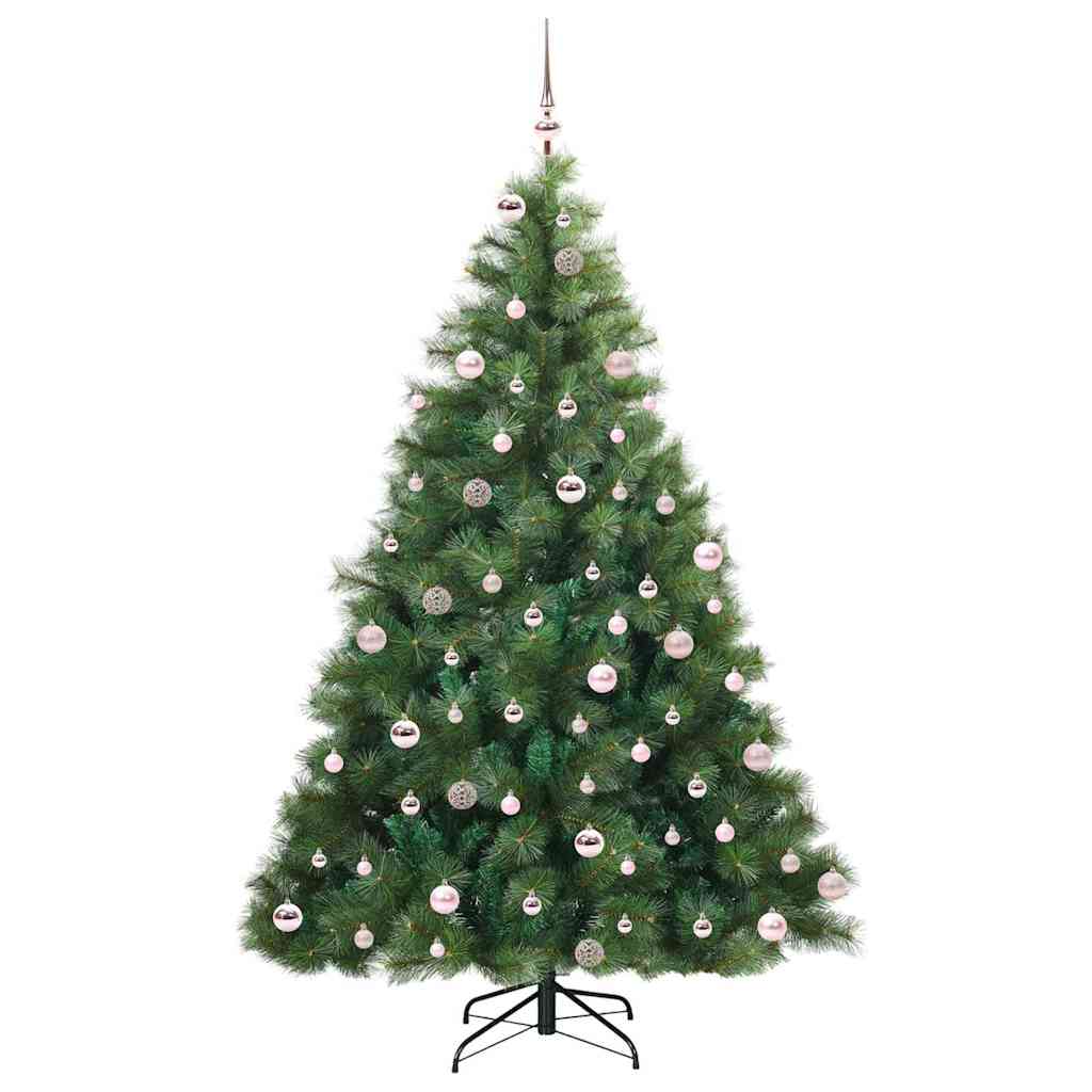 Mű karácsonyfa 300 LED-del állvánnyal Zöld 240 cm PE és PVC