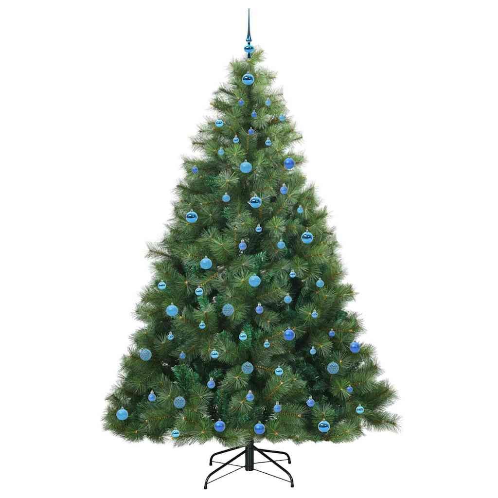 Mű karácsonyfa 300 LED-del állvánnyal Zöld 240 cm PE és PVC