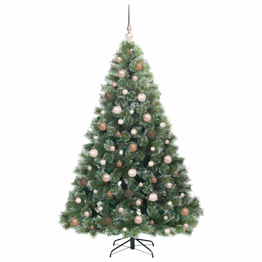 Mű karácsonyfa 300 LED-del állvánnyal Zöld 180 cm PE és PVC