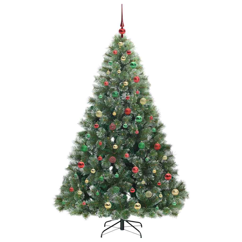 Mű karácsonyfa 300 LED-del állvánnyal Zöld 180 cm PE és PVC