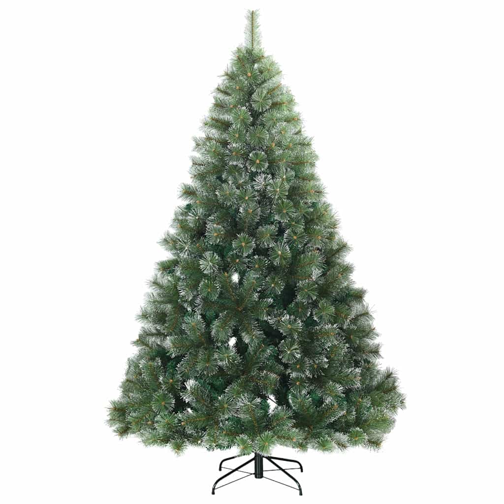 Mű karácsonyfa 300 LED-del állvánnyal Zöld 240 cm PE és PVC