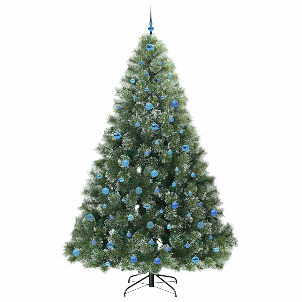 Mű karácsonyfa 300 LED-del állvánnyal Zöld 240 cm PE és PVC