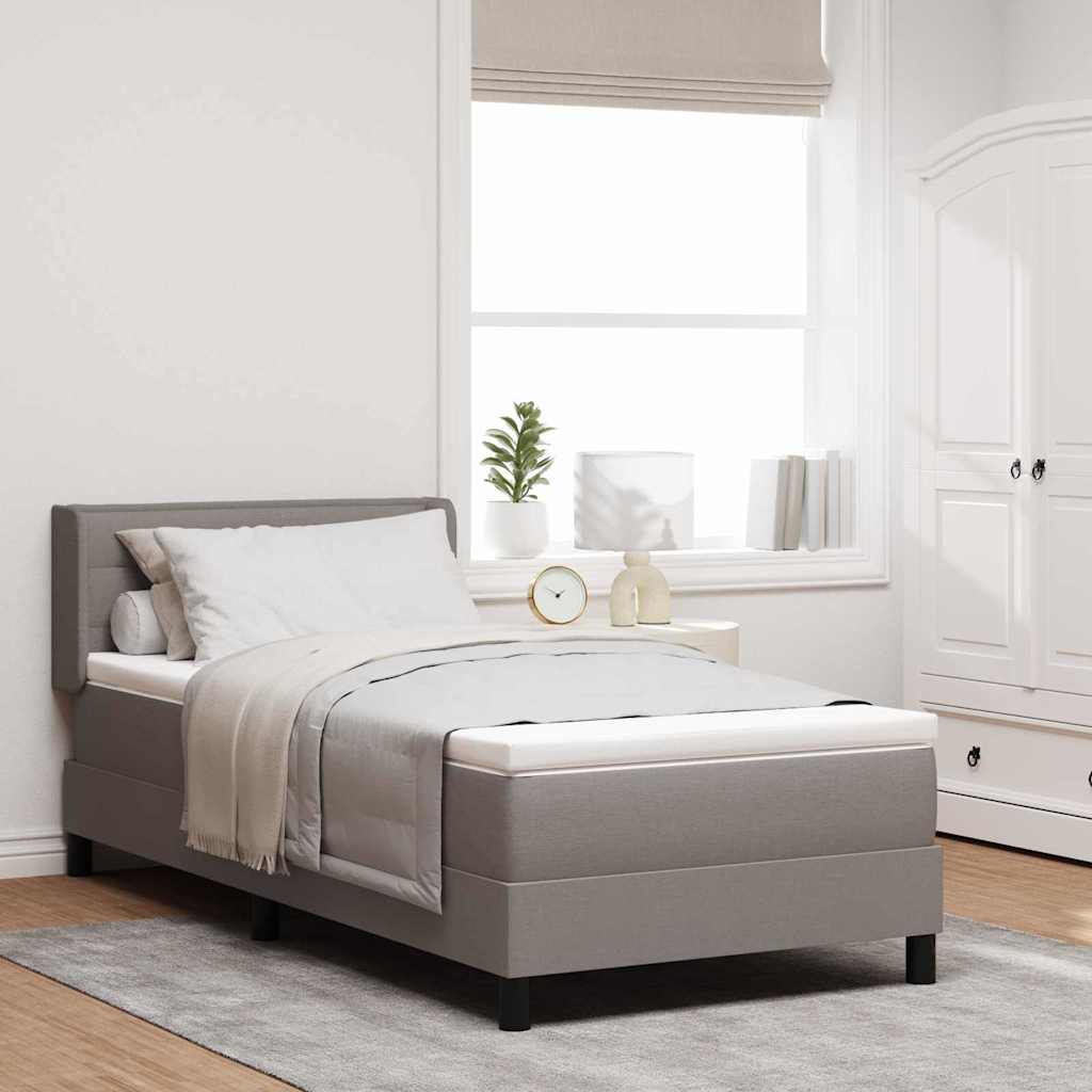 Boxspring ágy matraccal matracmal Tópszínű 100 x 200 cm