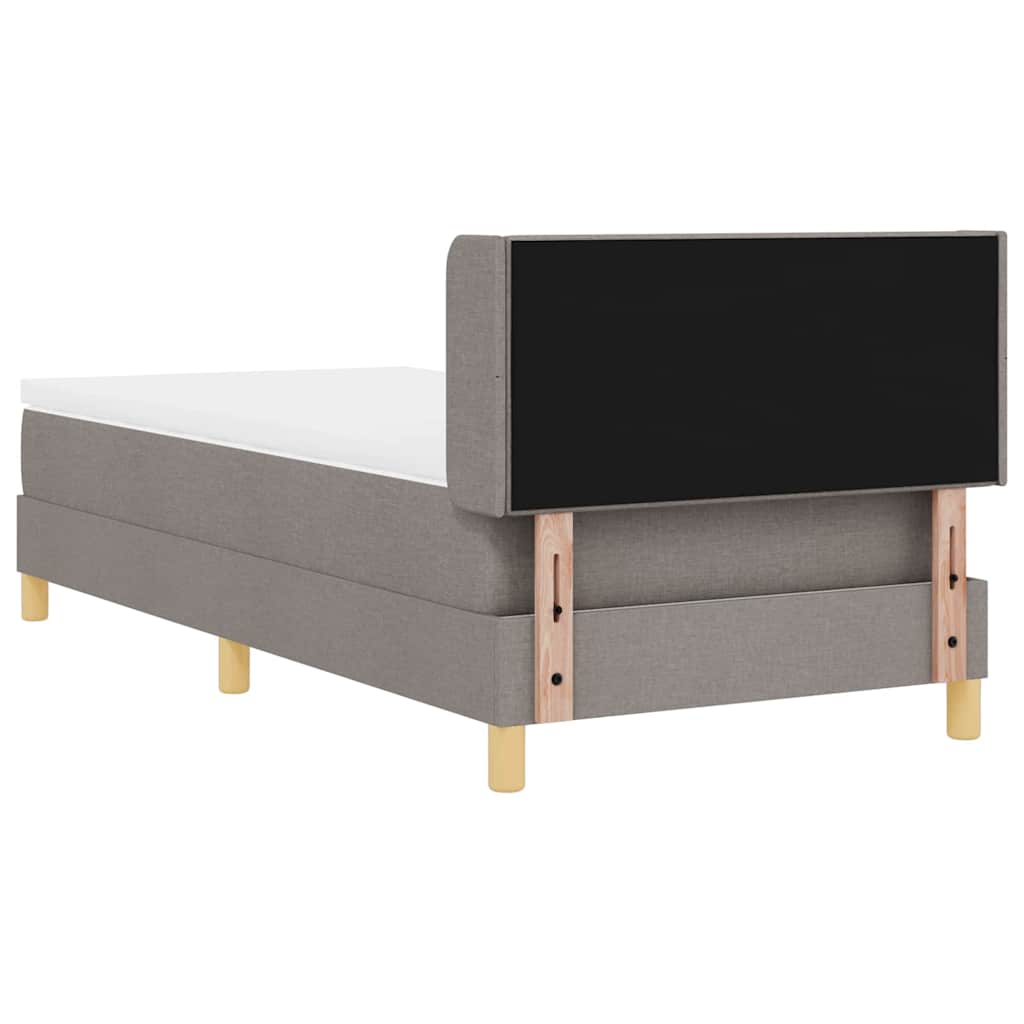 Rugós Ágy matracmal fejtámlával Tópszínű 90 x 190 cm szövet