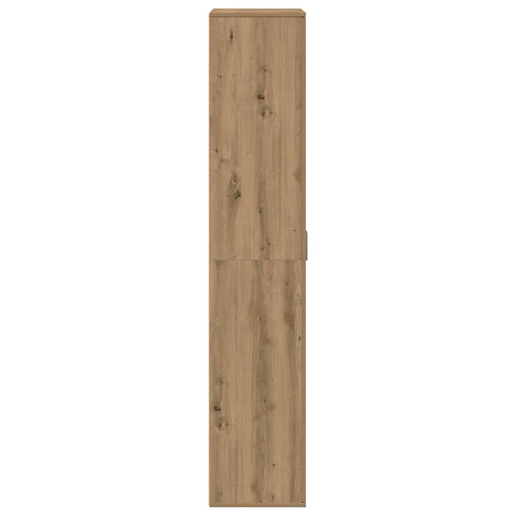 Highboard kézműves tölgy 80 x 35 x 180 cm Faanyag