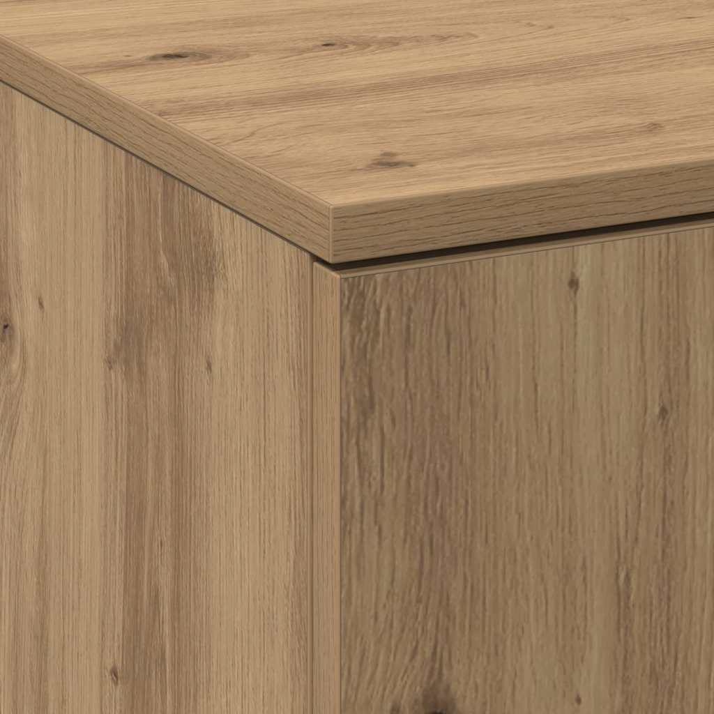Highboard kézműves tölgy 60 x 35 x 180 cm Faanyag
