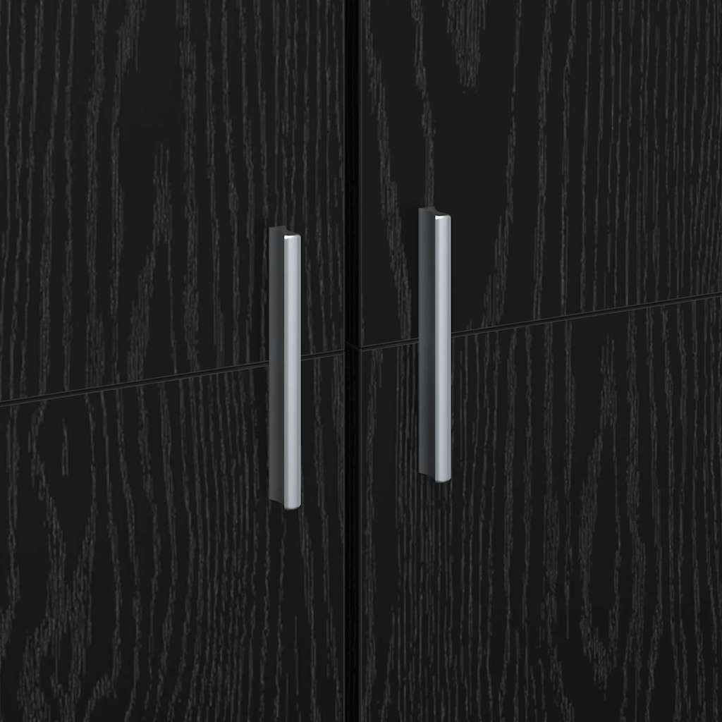 Highboard Musta tammi 60 x 35 x 180 cm Faanyag