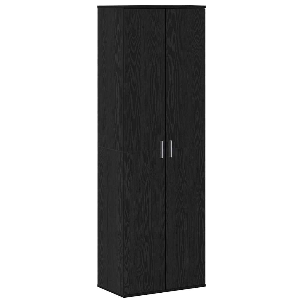 Highboard Musta tammi 60 x 35 x 180 cm Faanyag