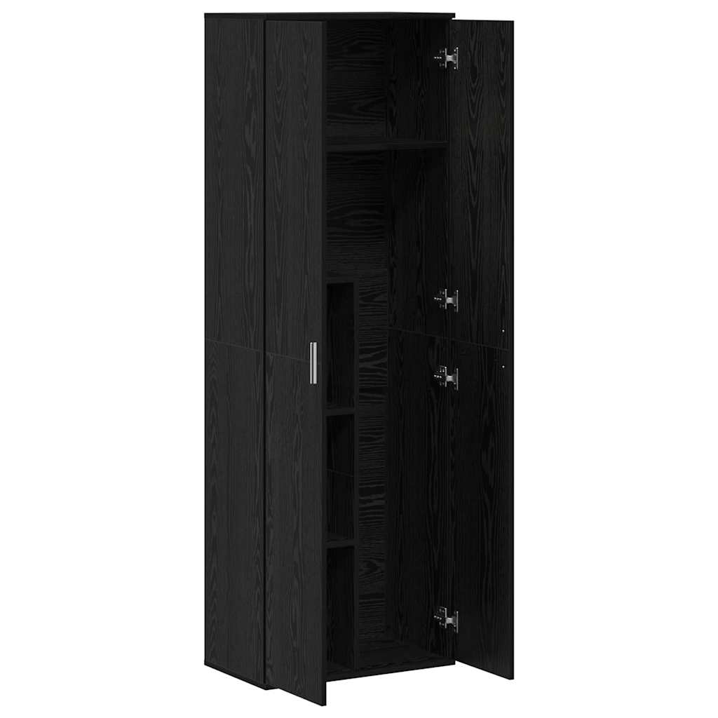 Highboard Musta tammi 60 x 35 x 180 cm Faanyag