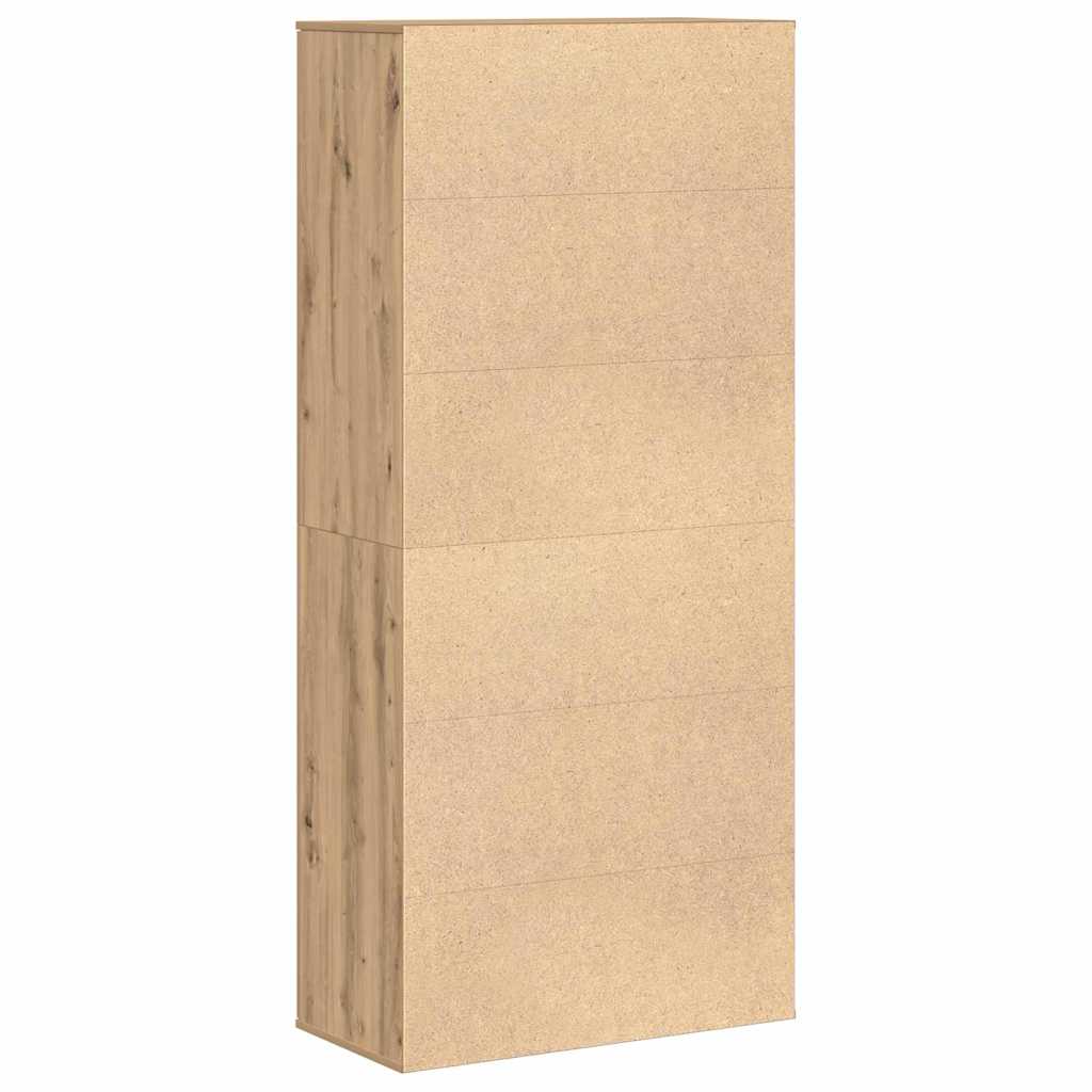 Magasító polcokkal kézműves tölgy 80 x 39 x 178 cm Faanyag