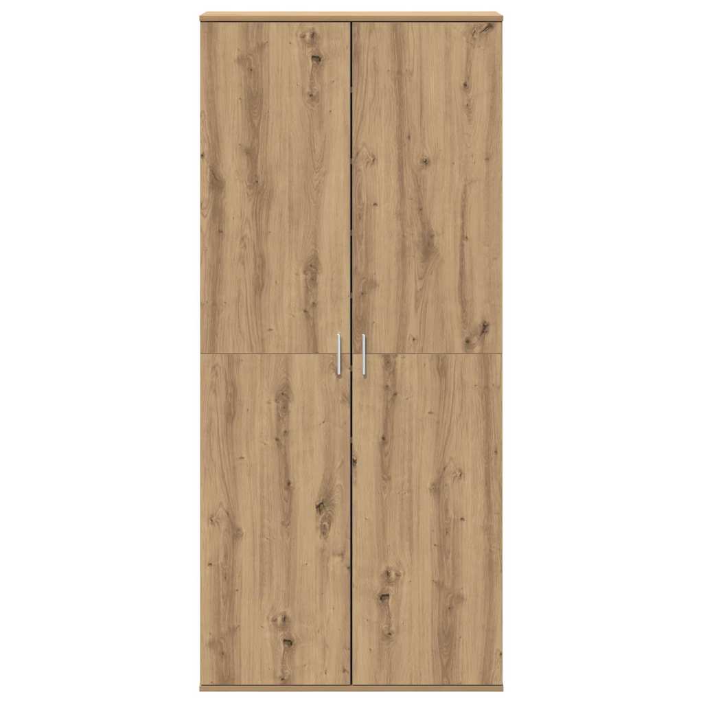 Magasító polcokkal kézműves tölgy 80 x 39 x 178 cm Faanyag