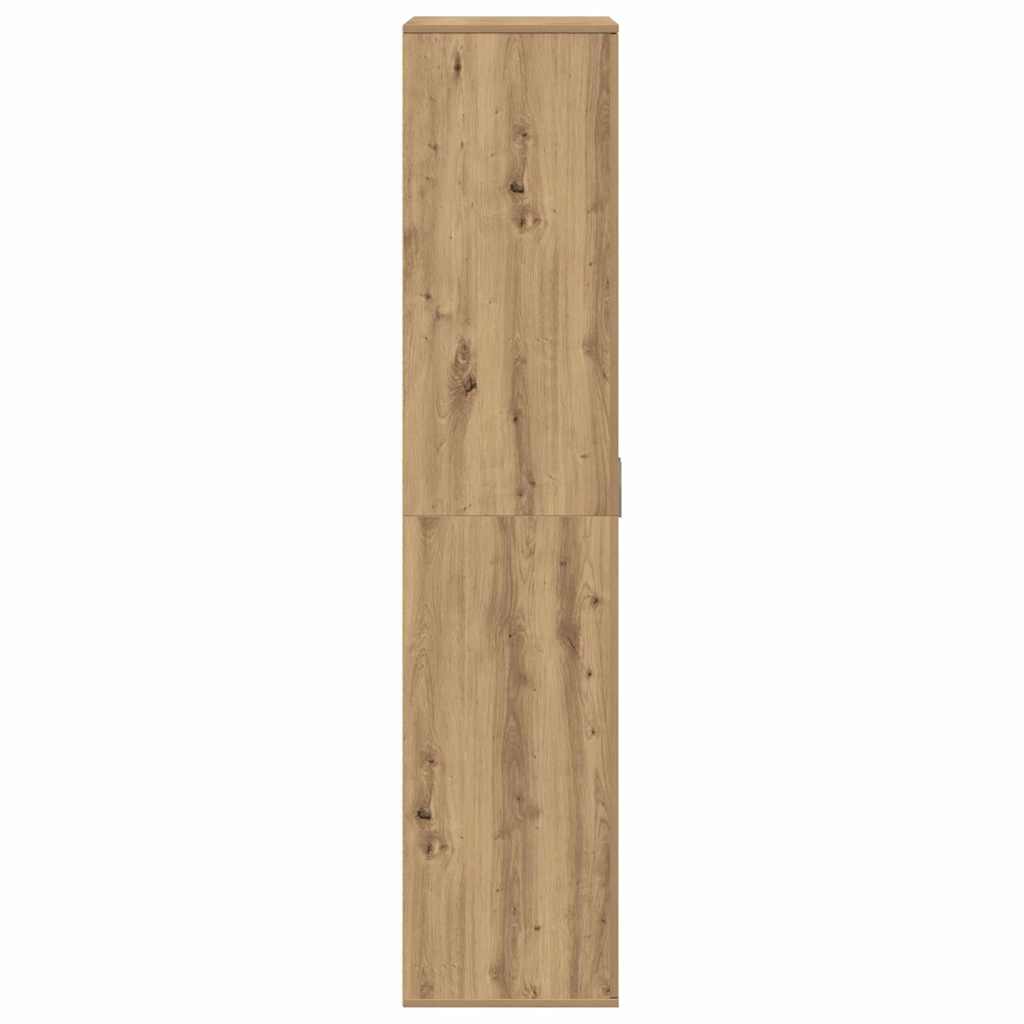 Magasító polcokkal kézműves tölgy 80 x 39 x 178 cm Faanyag