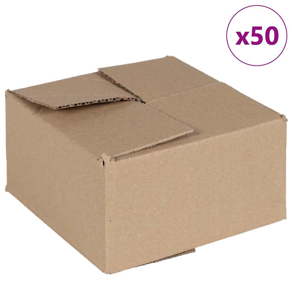 Hajtható doboz tárolóval 50 pcs Barna 15 x 15 x 8 cm Karton