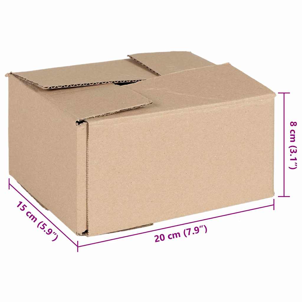 Hajtható doboz tárolóval 50 pcs Barna 20 x 15 x 10 cm Karton