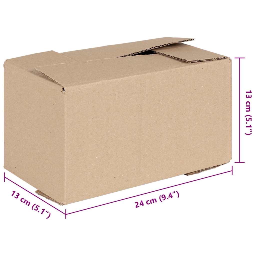 Hajtható doboz tárolóval 50 pcs Barna 24 x 13 x 13 cm Karton