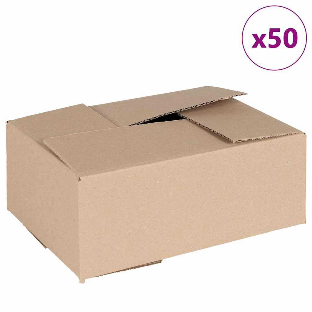 Hajtható doboz tárolóval 50 pcs Barna 25 x 17.5 x 10 cm Karton