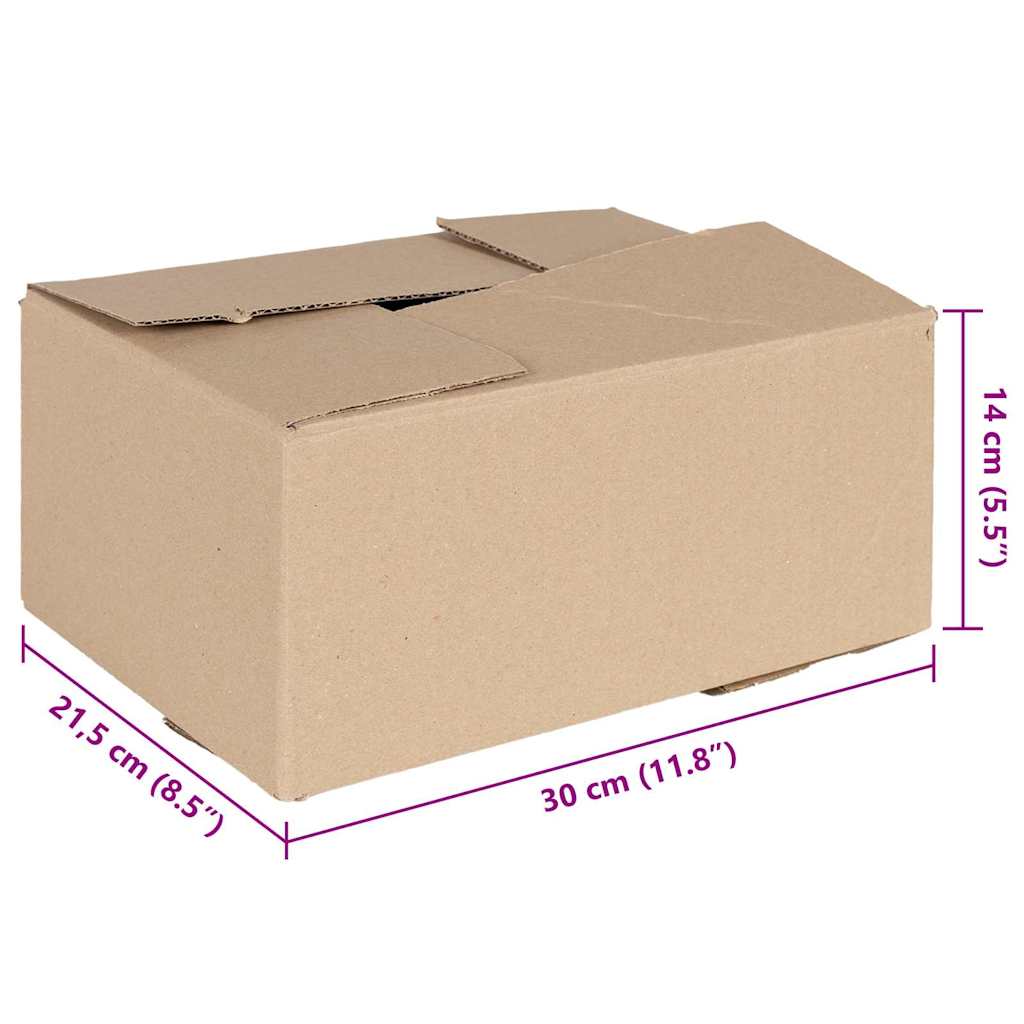 Hajtható doboz tárolóval 50 pcs Barna 30 x 21.5 x 14 cm Karton