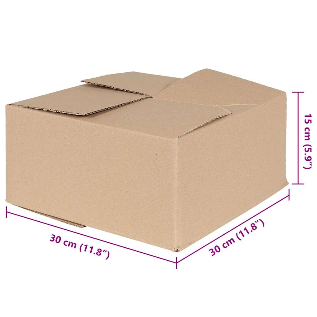 Hajtható doboz tárolóval 50 pcs Barna 30 x 30 x 15 cm Karton