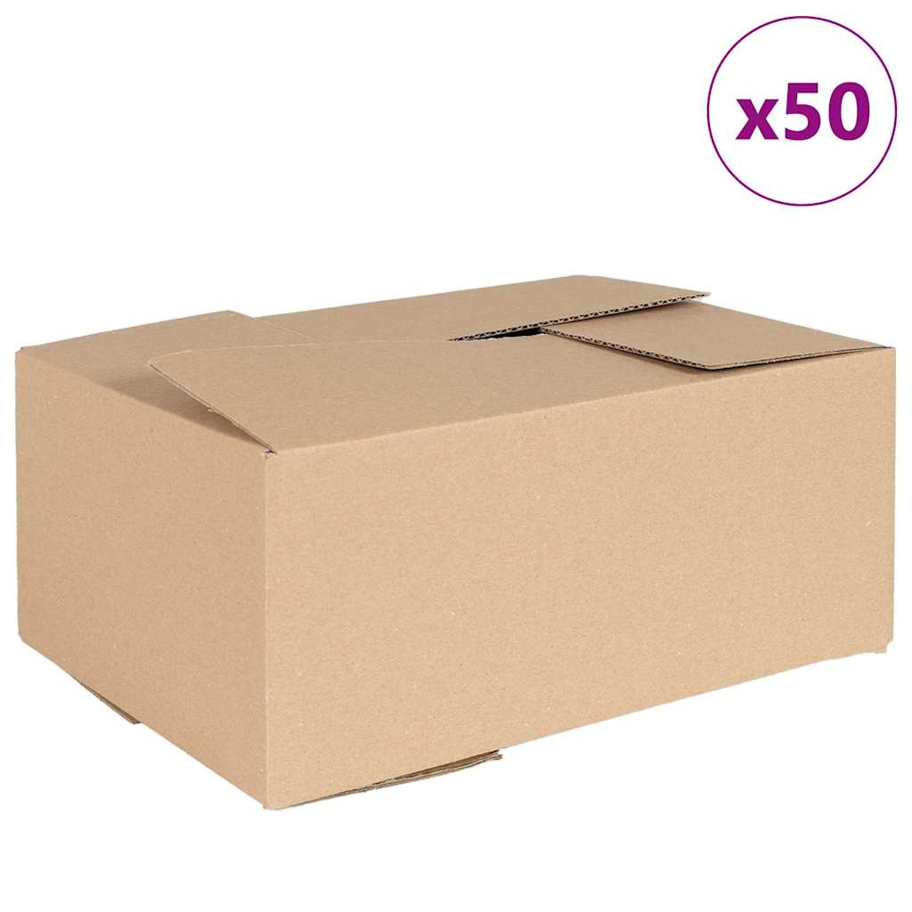 Hajtható doboz tárolóval 50 pcs Barna 35 x 24 x 15 cm Karton