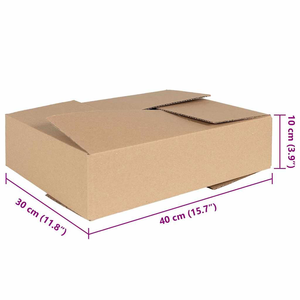 Hajtható doboz tárolóval 50 pcs Barna 40 x 30 x 10 cm Karton