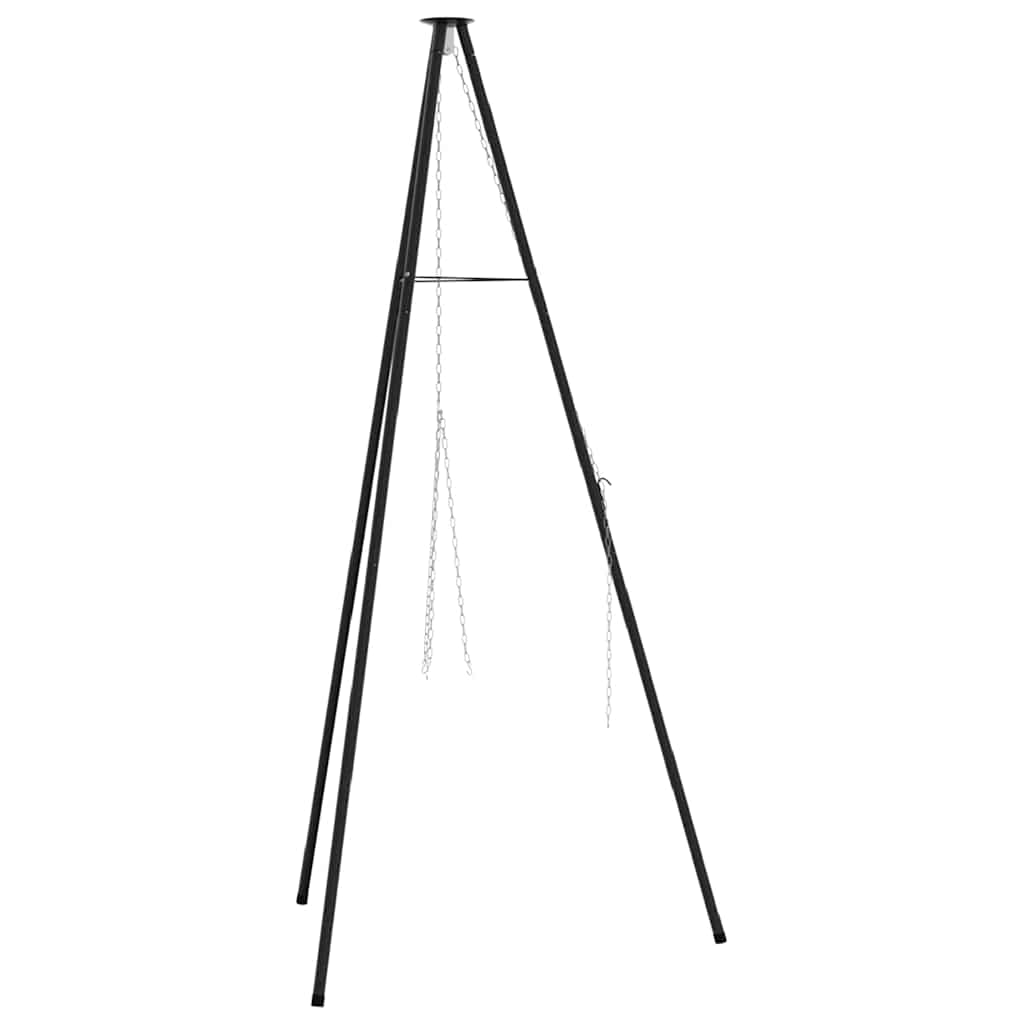 Tűzrakó állvány Fekete 92 x 92 x 171,5 cm Acél