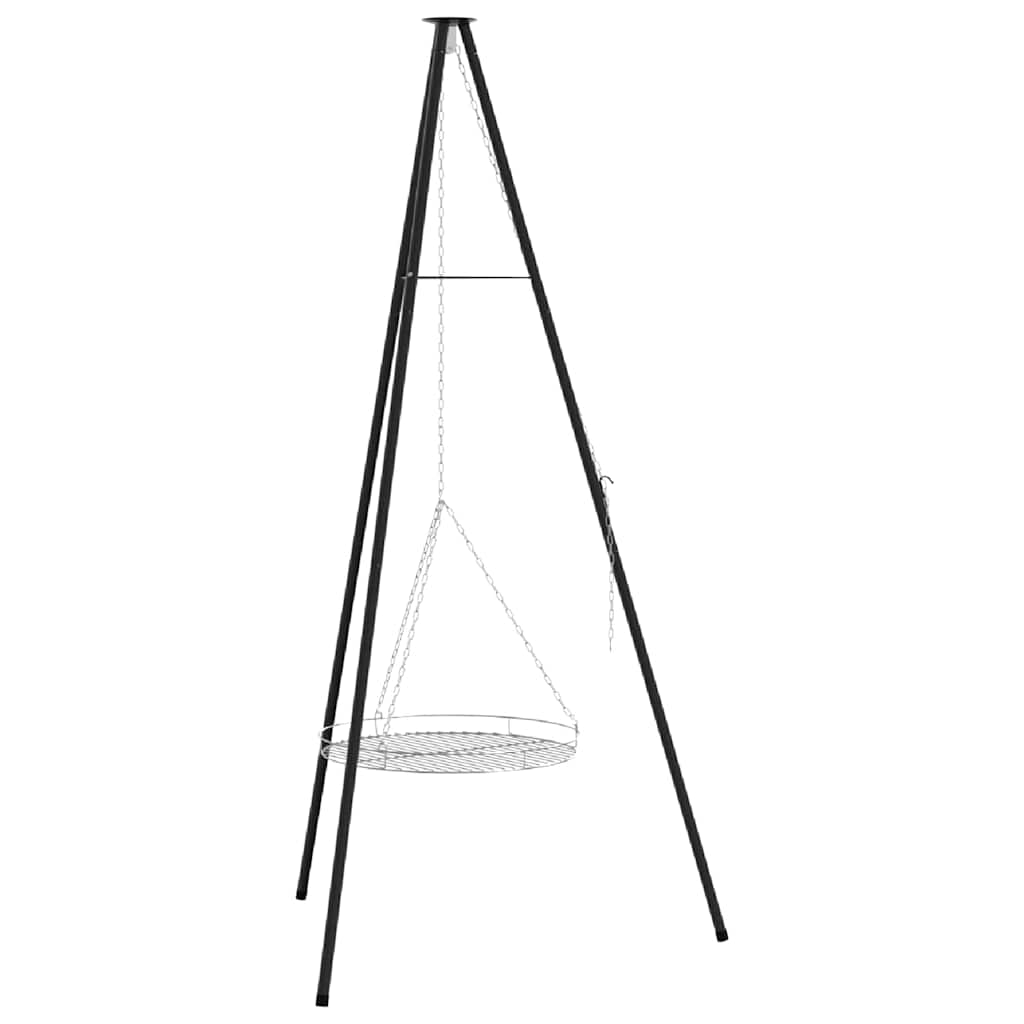 Tűzrakó állvány Fekete 92 x 92 x 171,5 cm Acél