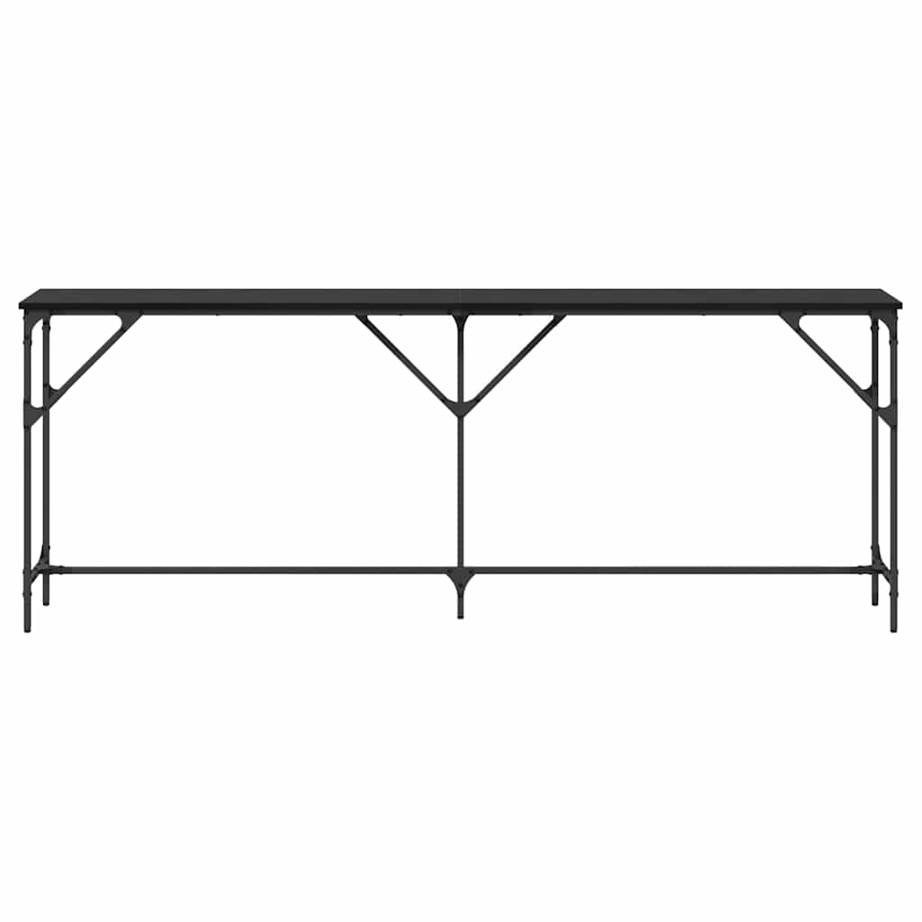 Konzolasztal Musta tammi 200 x 29 x 75 cm Műgyantás fa és fém