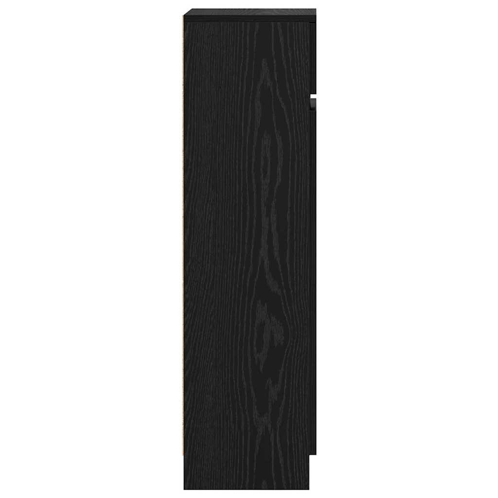 Cipősszekrény fiókkal Musta tammi 100.5 x 28 x 100 cm Faanyag