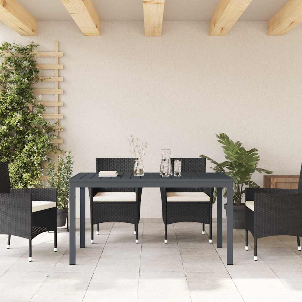 Hosszabbító Asztal Antracit 180 x 80 x 76 cm Acél