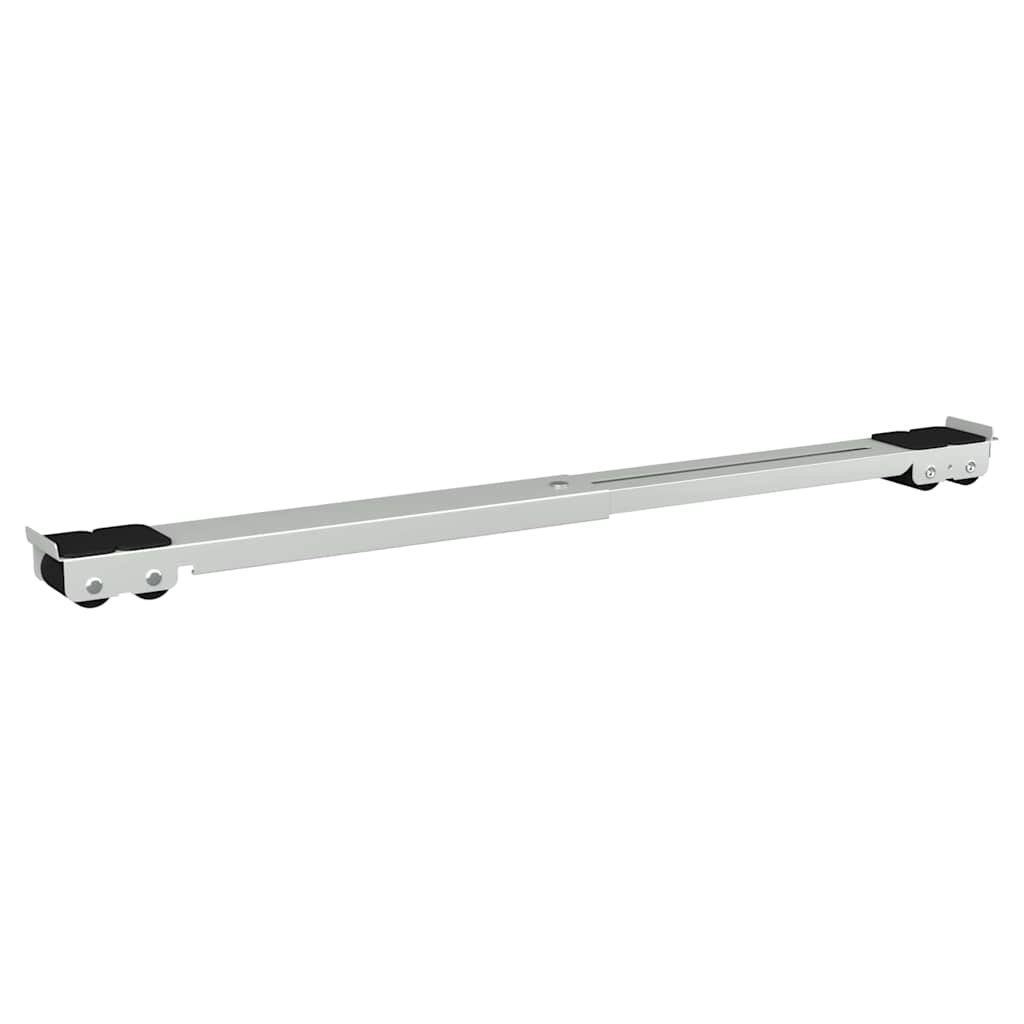 Mosógépállvány 2 pcs Ezüst 72 x 5 x 4.5 cm Acél
