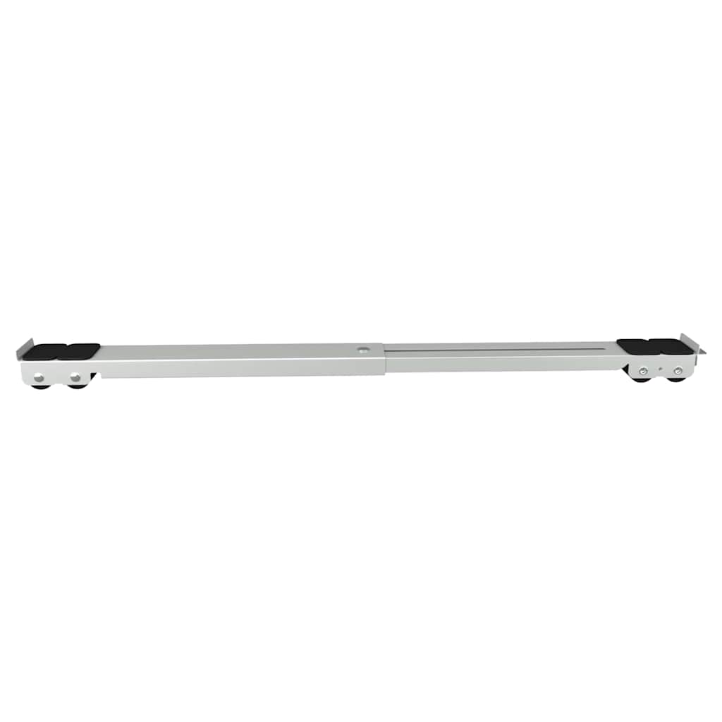 Mosógépállvány 2 pcs Ezüst 72 x 5 x 4.5 cm Acél