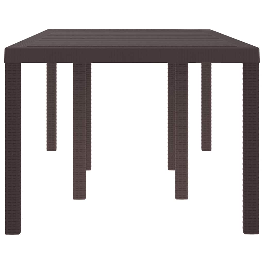 Kerti Asztal Barna 200 x 100 x 73 cm polirattan