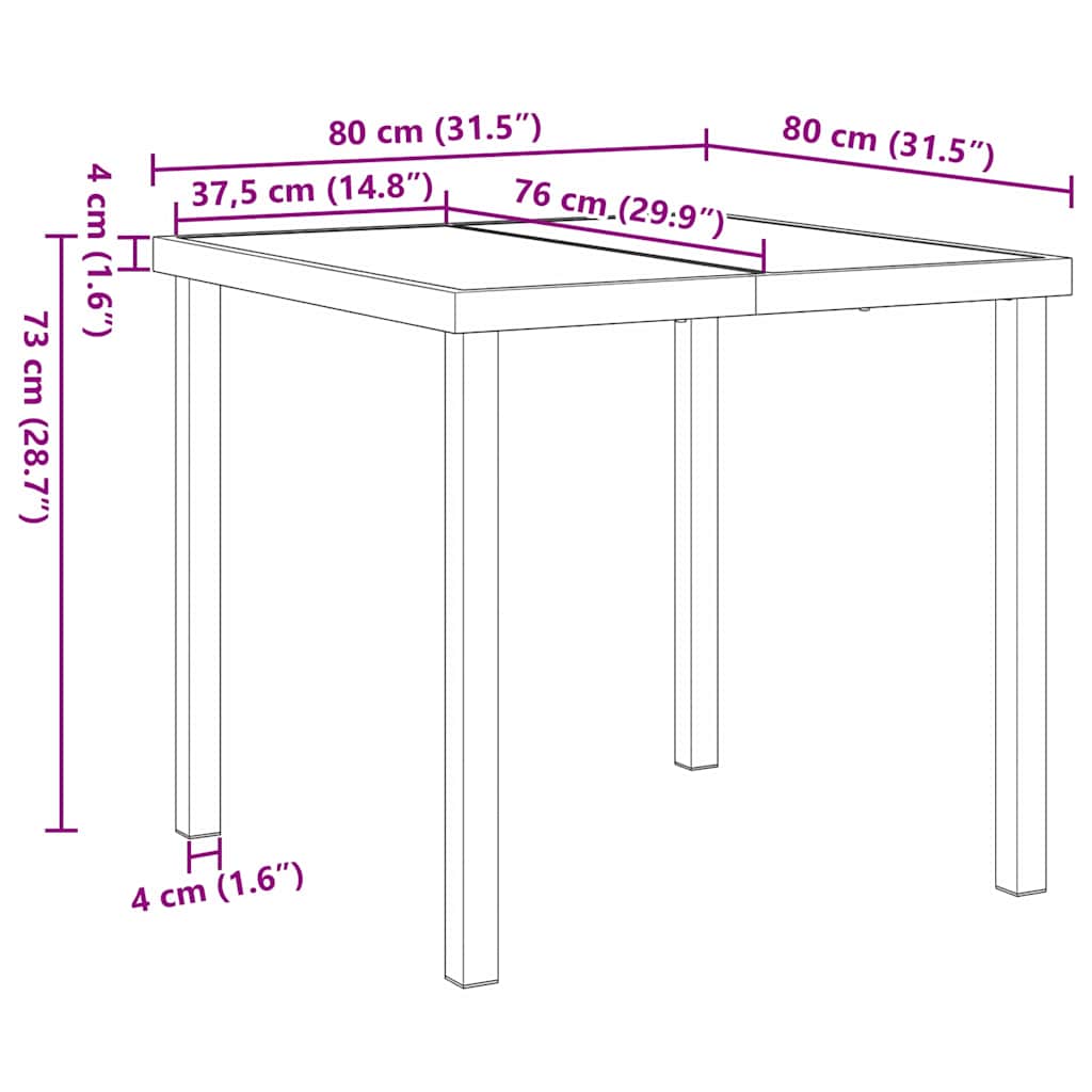 Kert étkező szett párnával 3 pcs Szürke polirattan