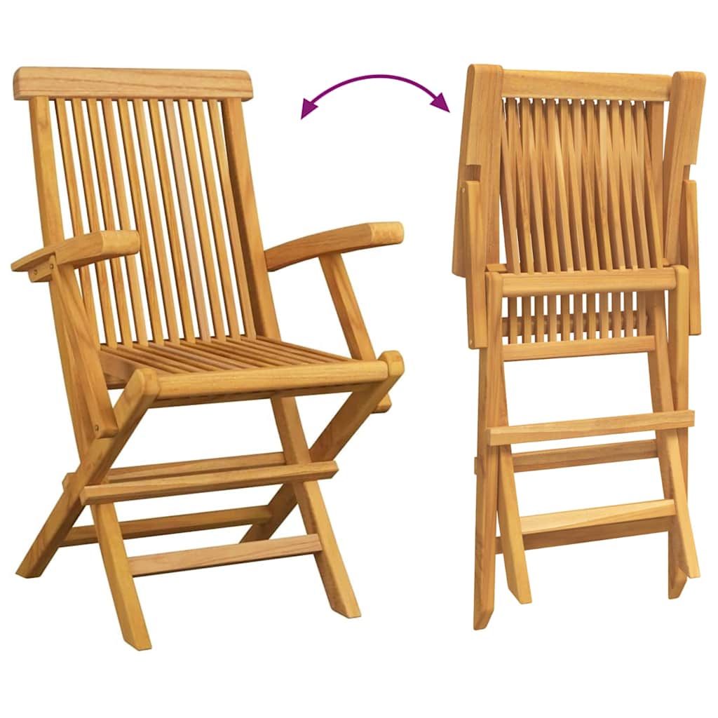 Kert étkező szett 7 pcs Barna 160 x 80 x 75 cm Tömör tíkfa