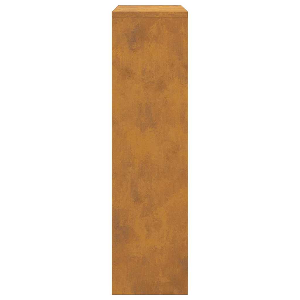 Csomagzáró doboz tárolóval ajtóval Barna 44 x 22 x 82 cm Acél