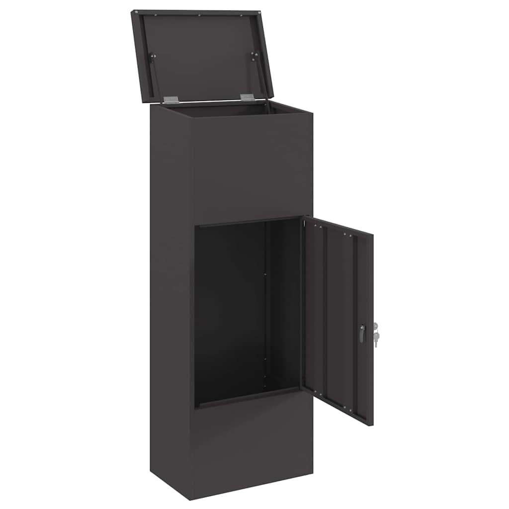 Csomagzáró doboz Fekete 44.5 x 29 x 110.5 cm Acél