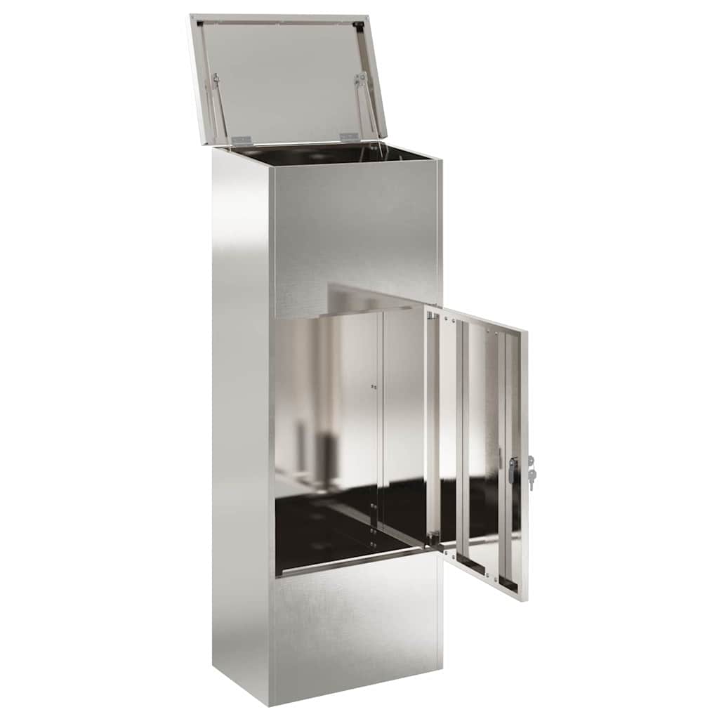 Csomagzáró doboz Fekete 44.5 x 29 x 110.5 cm Rozsdamentes acél