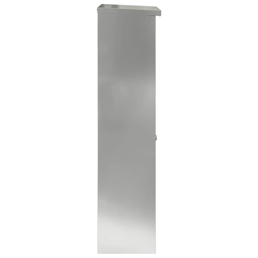 Csomagzáró doboz Fekete 44.5 x 29 x 110.5 cm Horganyzott acél