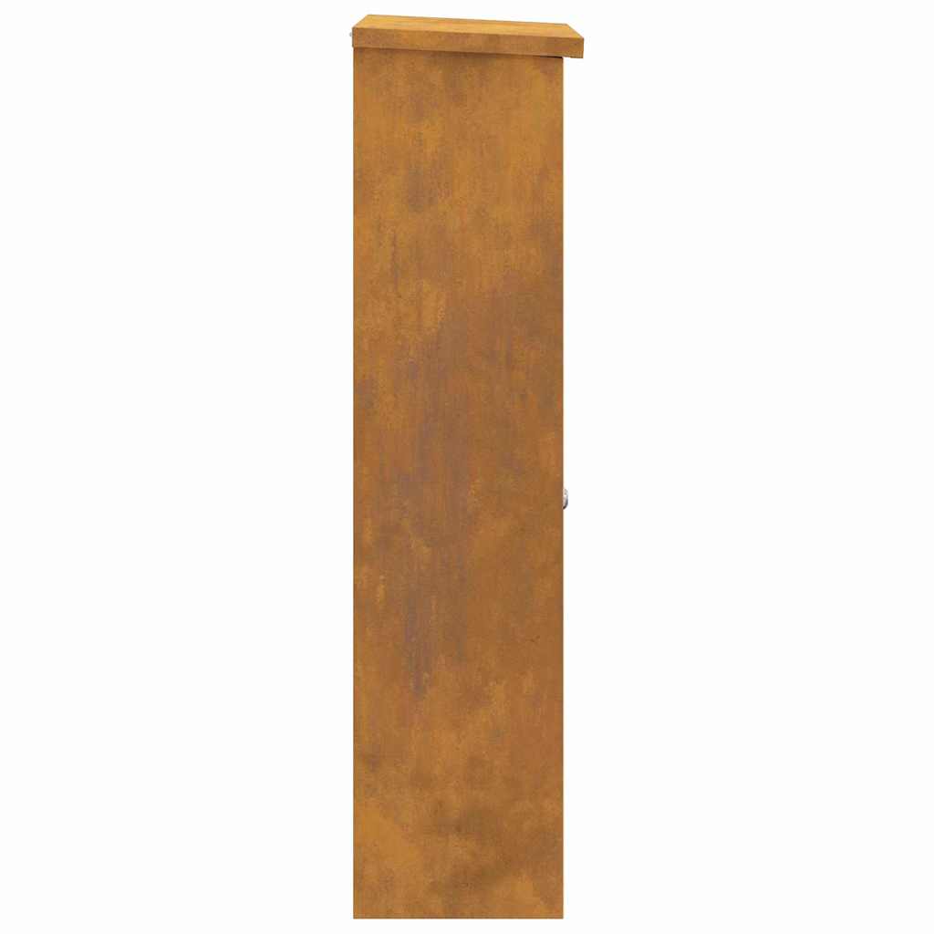 Csomagzáró doboz Rozsdás 44.5 x 29 x 110.5 cm időjárásálló acél