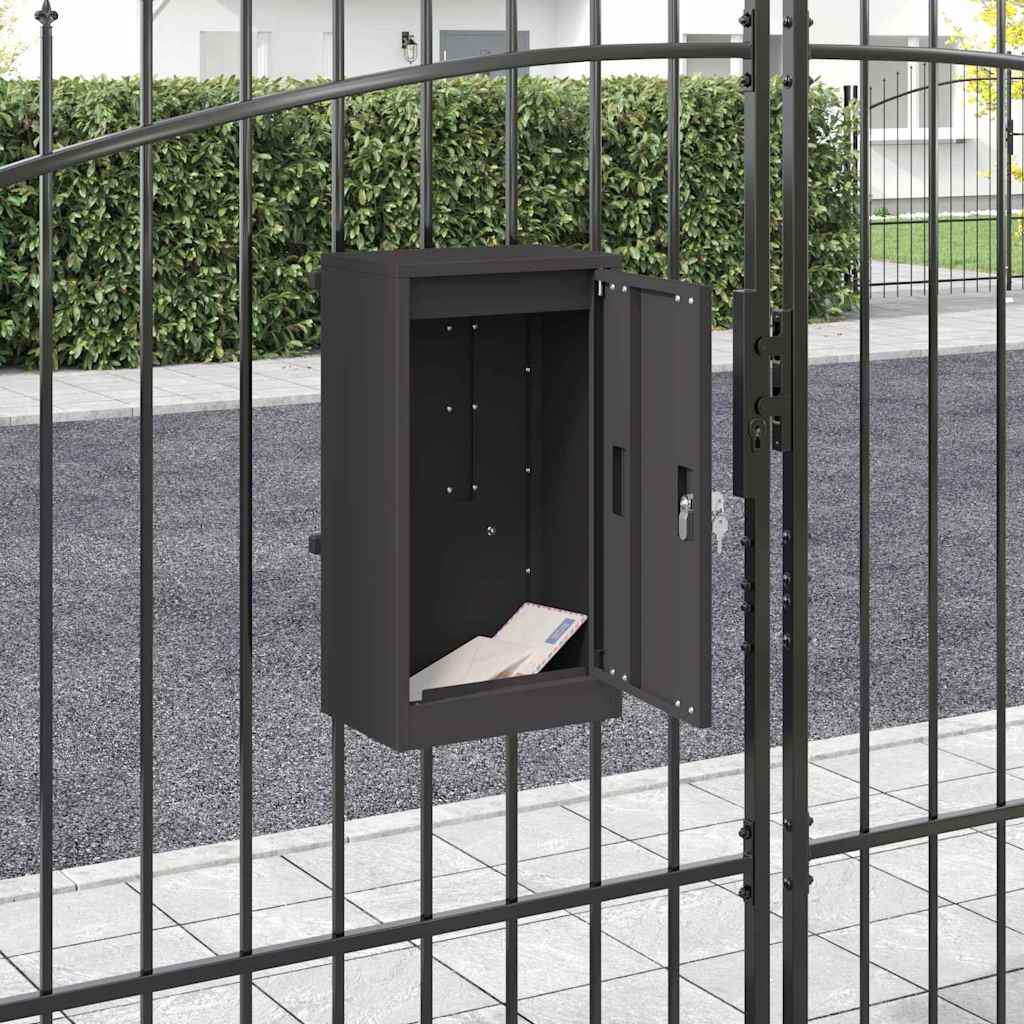 postaláda Fekete 30 x 23 x 55 cm Acél