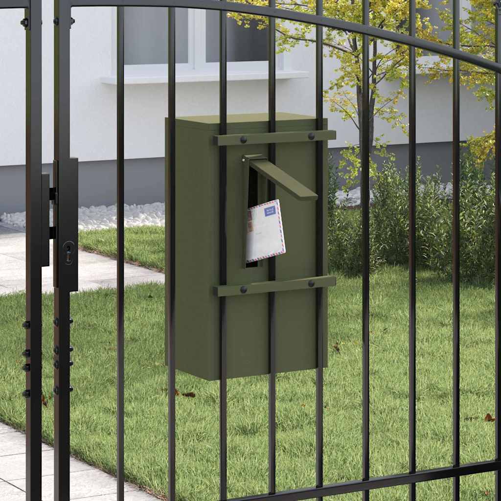 postaláda Oliva zöld 30 x 23 x 55 cm Acél