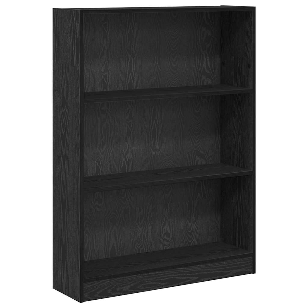 Könyvespolc Musta tammi 80 x 24 x 109 cm Faanyag
