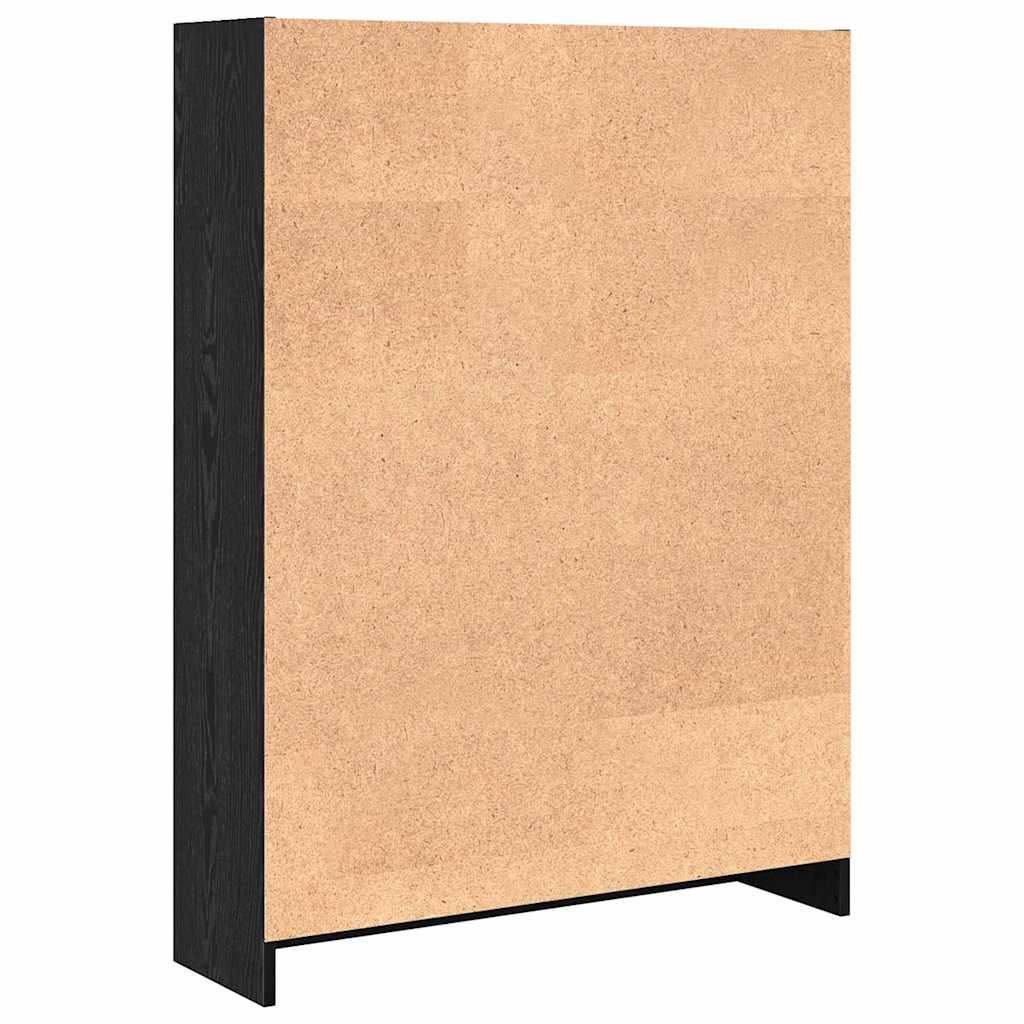 Könyvespolc Musta tammi 80 x 24 x 109 cm Faanyag