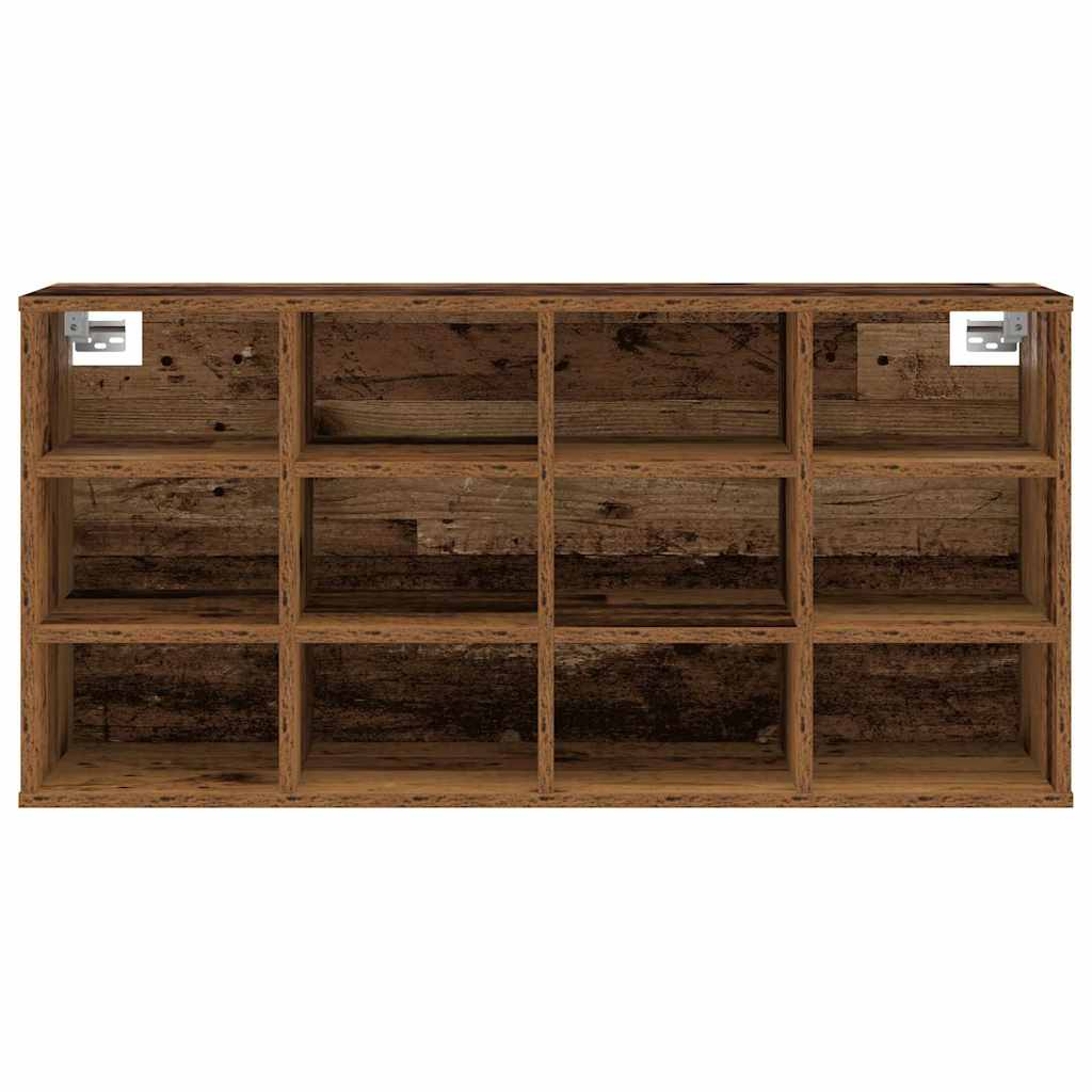 Cipőszekrény polcokkal Régi fa 103 x 30 x 51 cm Faanyag