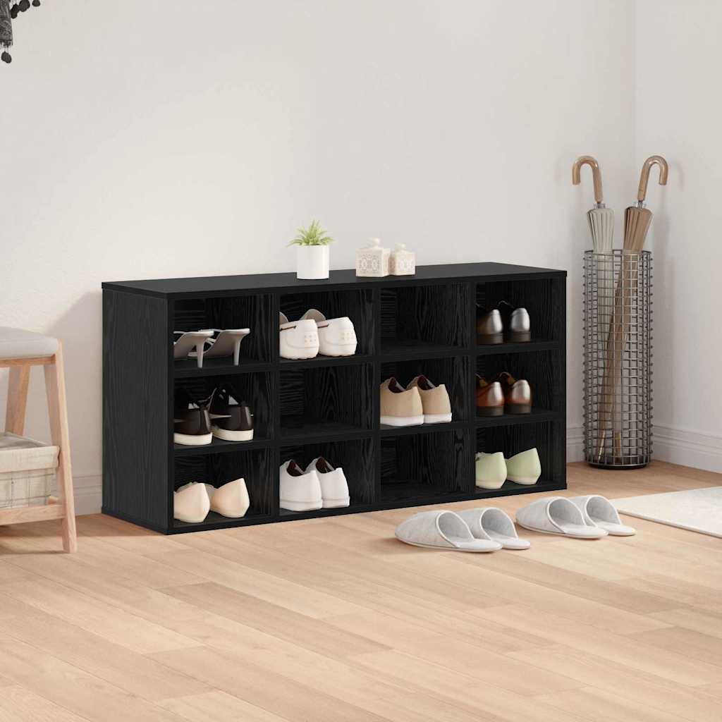 Cipőszekrény polcokkal Musta tammi 103 x 30 x 51 cm Faanyag