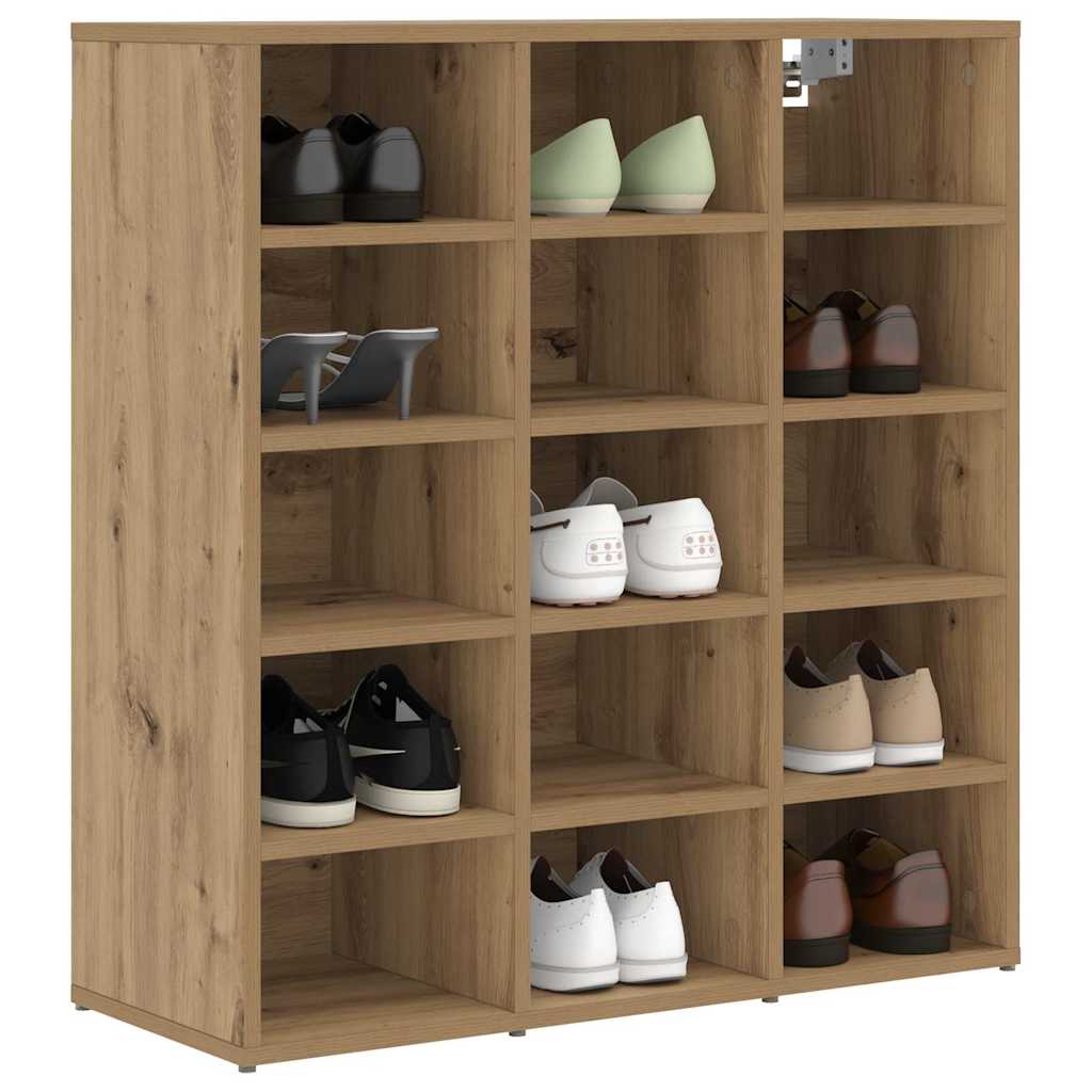Cipőszekrény kézműves tölgy 77.5 x 30 x 83.5 cm Faanyag