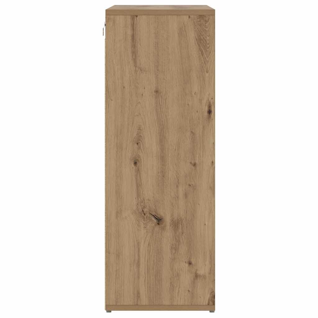 Cipőszekrény kézműves tölgy 77.5 x 30 x 83.5 cm Faanyag