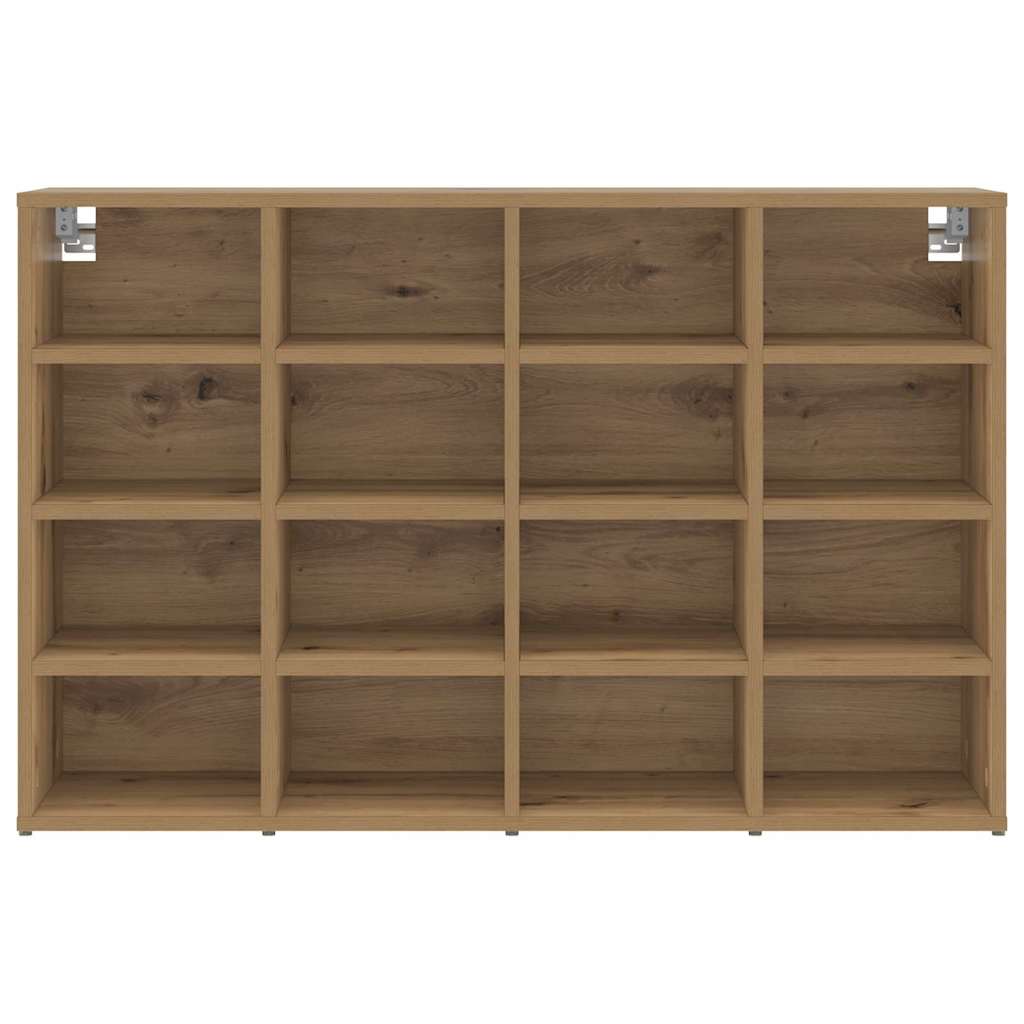 Cipőszekrény polcokkal kézműves tölgy 103 x 30 x 67 cm Faanyag